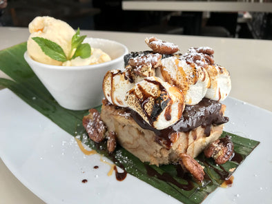 This Laguna Beach Rooftop Serves A S’mores Bread Pudding Dish You Need Right Now