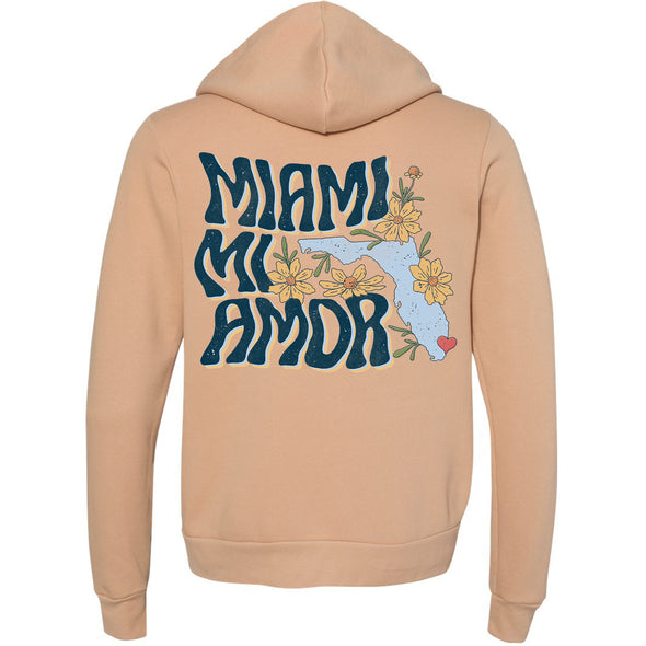 Miami mi Amor Florida Zipper Hoodie