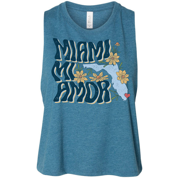 Miami mi Amor Florida Cropped Tank