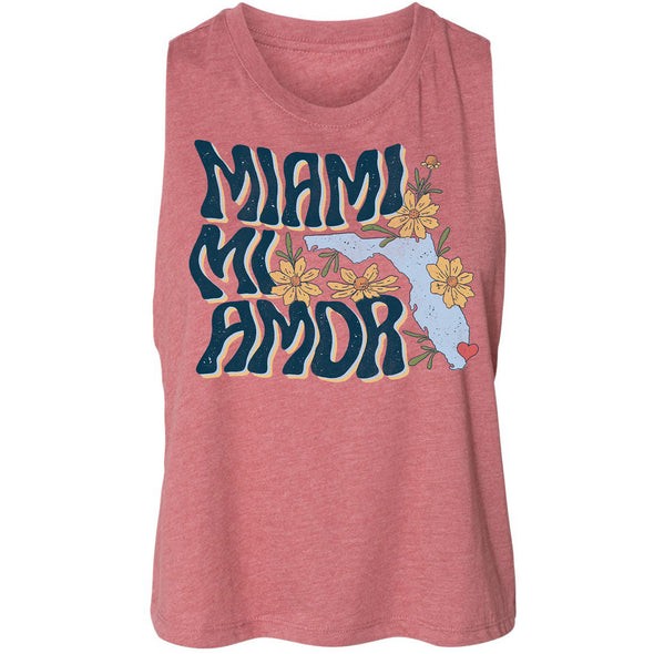 Miami mi Amor Florida Cropped Tank