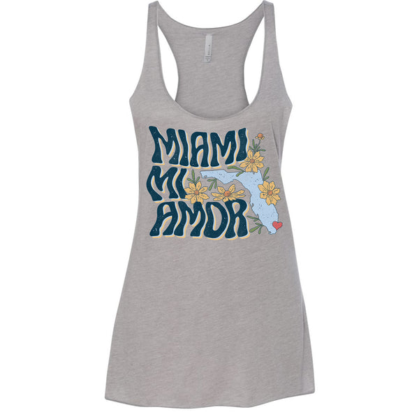 Miami mi Amor Florida Racerback Tank