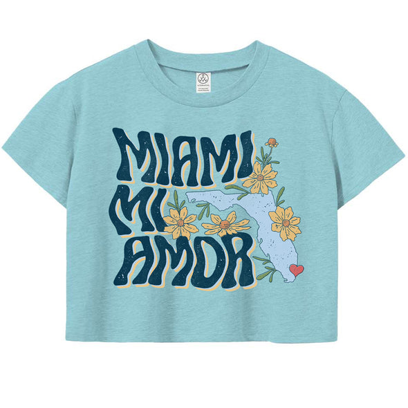 Miami mi Amor Florida Crop Tee