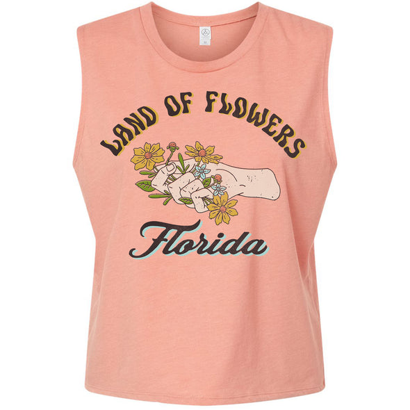 Land of Flowers Florida Cropped Tank