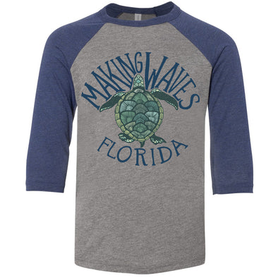 Sea Turtle Florida Youth Baseball Tee