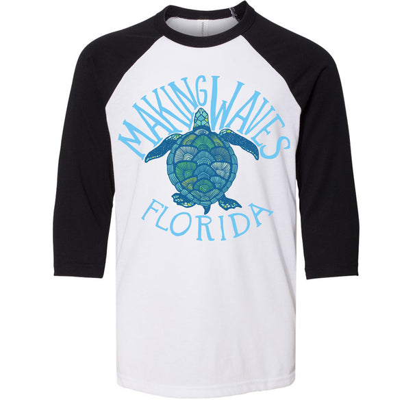 Sea Turtle Florida Youth Baseball Tee