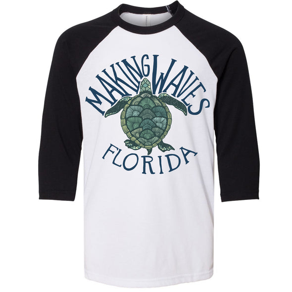 Sea Turtle Florida Youth Baseball Tee