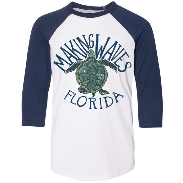 Sea Turtle Florida Youth Baseball Tee