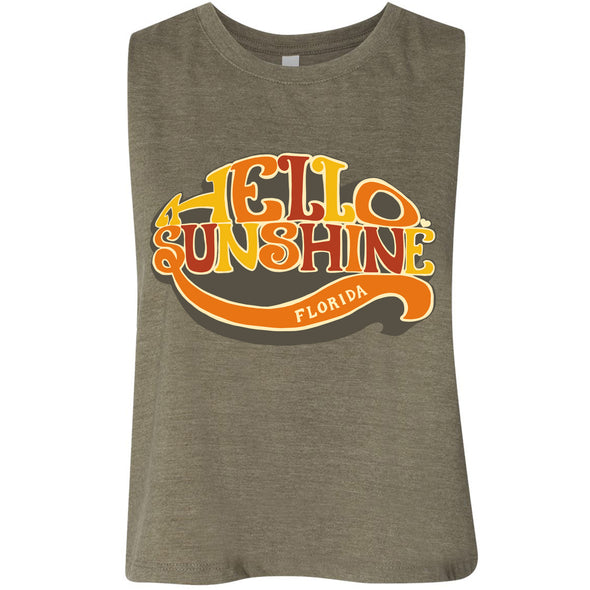 Hello Sunshine Florida Cropped Tank