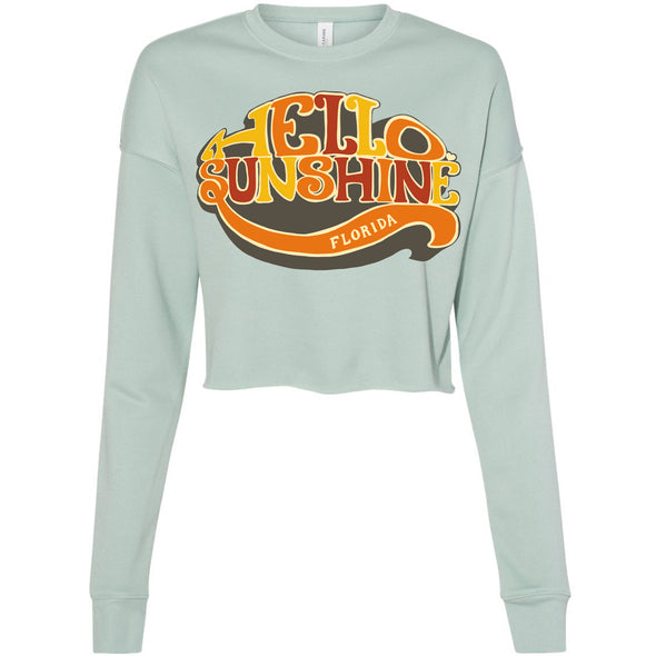 Hello Sunshine Florida Cropped Sweater