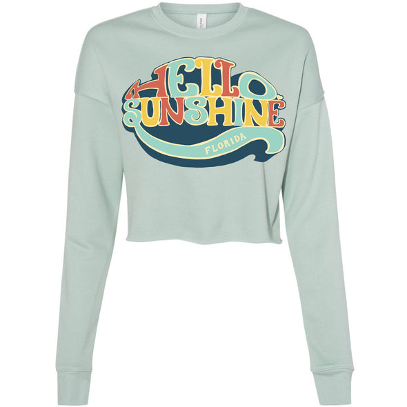 Hello Sunshine Florida Cropped Sweater