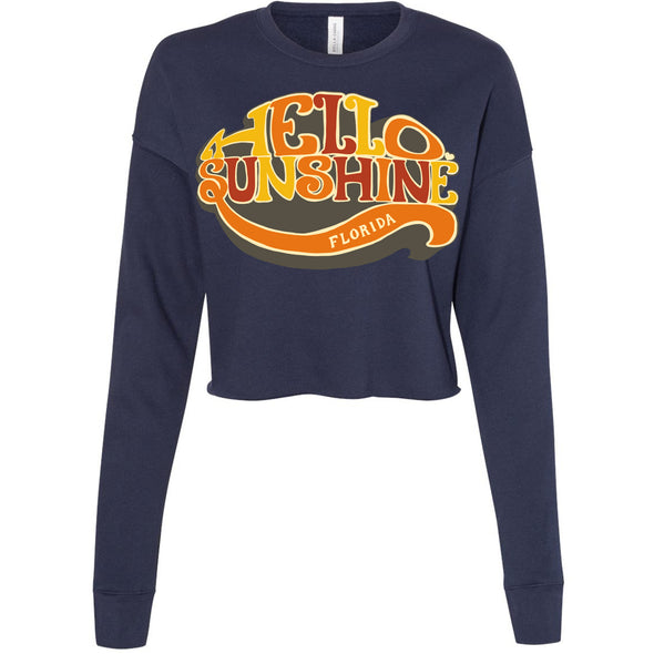 Hello Sunshine Florida Cropped Sweater