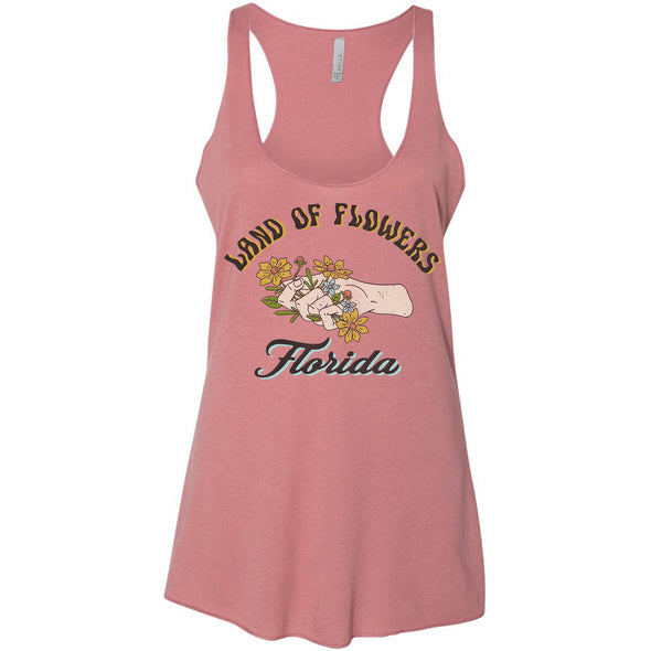 Land of Flowers Florida Racerback Tank