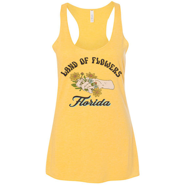 Land of Flowers Florida Racerback Tank