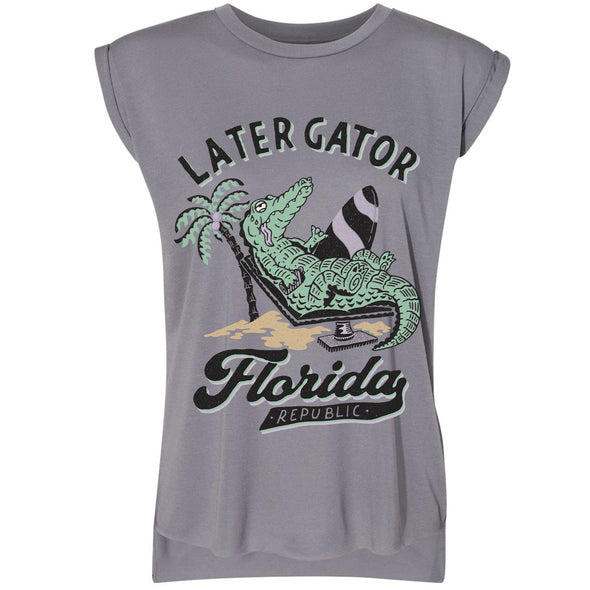 Later Gator Florida Rolled Sleeve Tank