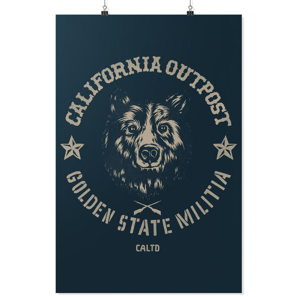 CA Outpost Navy Poster-CA LIMITED