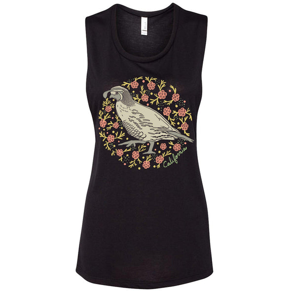 CA Poppy Quail Muscle Tank-CA LIMITED