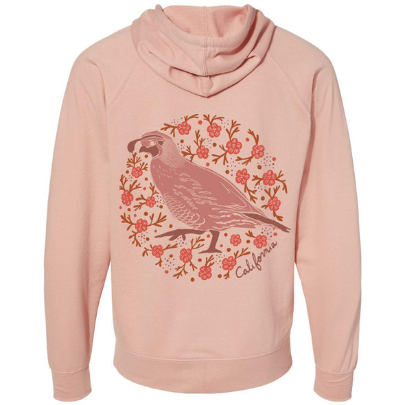 CA Poppy Quail Raglan Zipper Hoodie-CA LIMITED