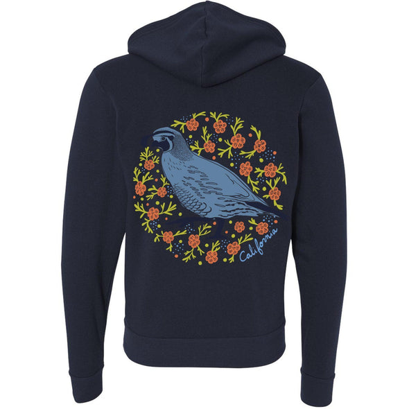 CA Poppy Quail Zipper Hoodie-CA LIMITED