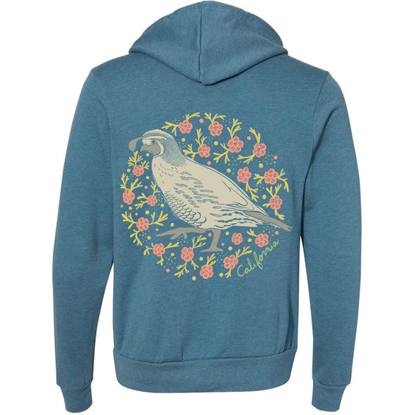 CA Poppy Quail Zipper Hoodie-CA LIMITED