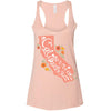 CA State With Poppies Racerback Tank-CA LIMITED