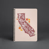 CA State with Poppies Champagne Spiral Notebook-CA LIMITED