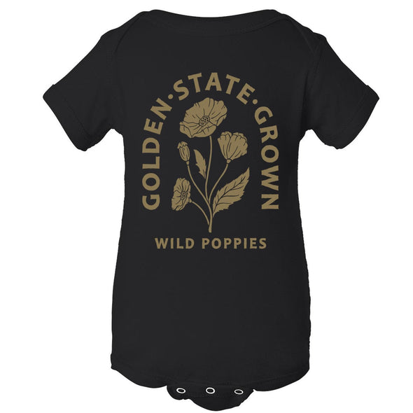 CA Wild Poppies Baby Onesie-CA LIMITED