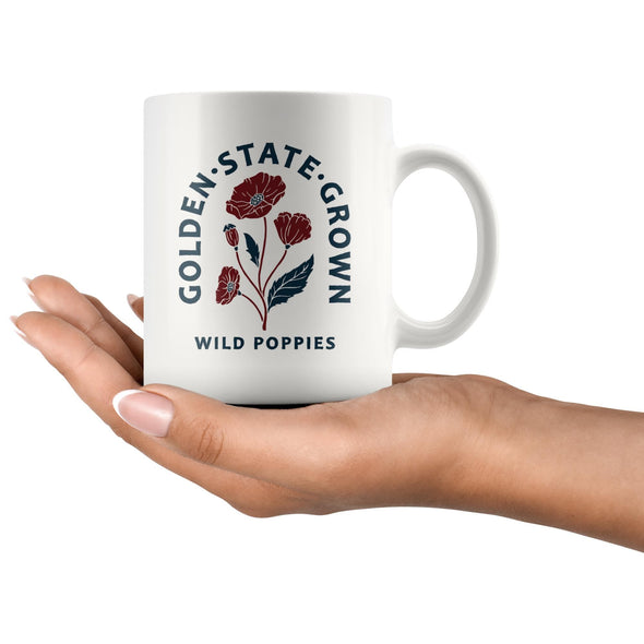 CA Wild Poppies Golden State Grown Mug-CA LIMITED