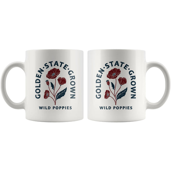 CA Wild Poppies Golden State Grown Mug-CA LIMITED