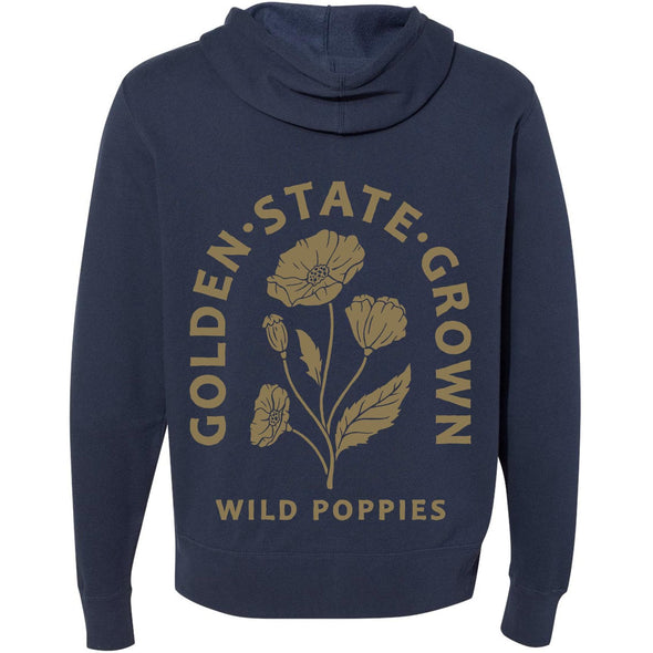 CA Wild Poppies Zipper Hoodie-CA LIMITED