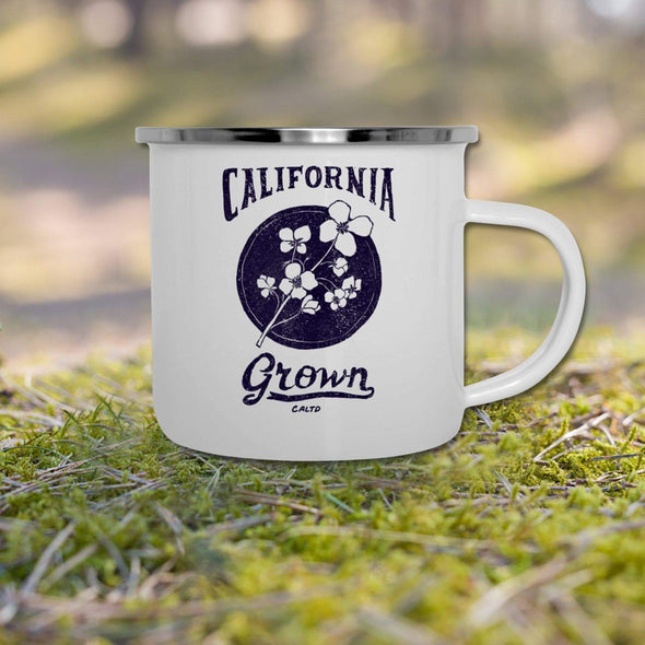 Ca Grown Circle Navy Camper Mug-CA LIMITED