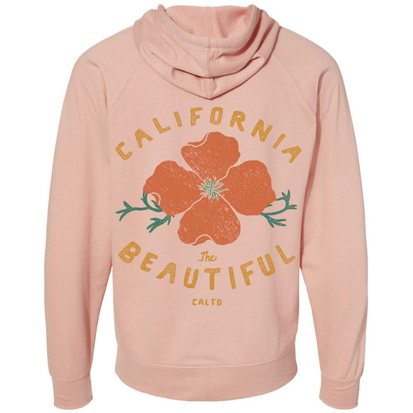 Cali Beautiful Raglan Zipper Hoodie-CA LIMITED