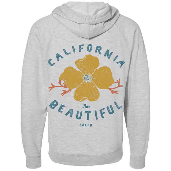 Cali Beautiful Raglan Zipper Hoodie-CA LIMITED