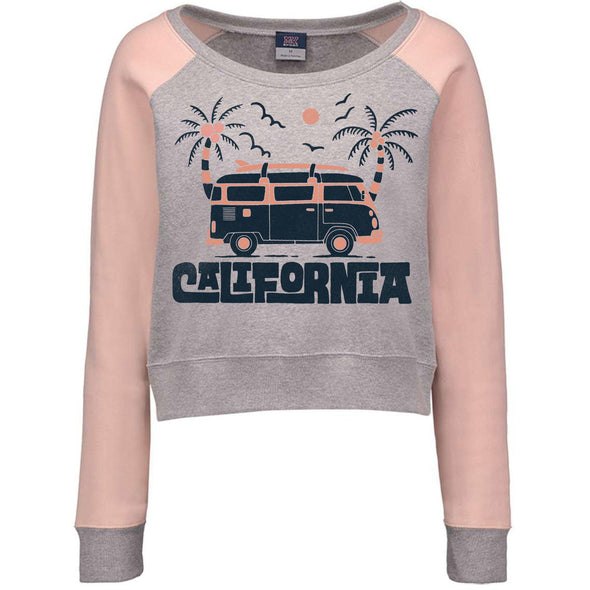 Cali Van Cropped Sweatshirt-CA LIMITED