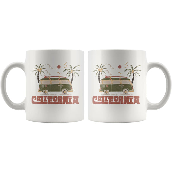 Cali Van Green Ceramic Mug-CA LIMITED