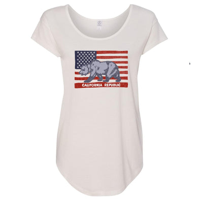 California American Flag white dolman-CA LIMITED