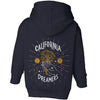 California Dreamers Toddlers Zip Up Hoodie-CA LIMITED
