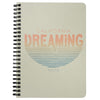 California Dreaming Stripes Cream Spiral Notebook-CA LIMITED