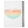 California Dreaming Stripes White Spiral Notebook-CA LIMITED