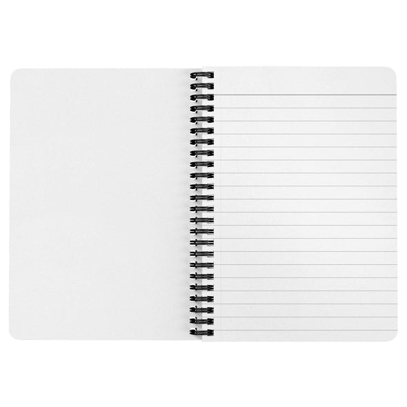 California Dreaming Stripes White Spiral Notebook-CA LIMITED