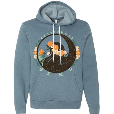 California Flower Girl Pullover Hoodie-CA LIMITED