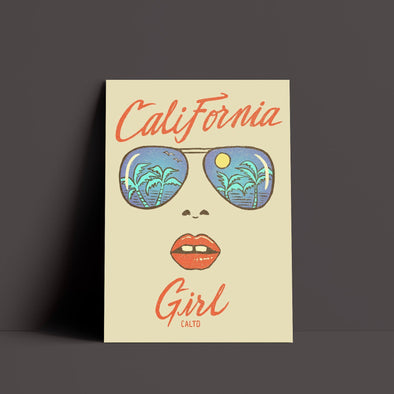 California Girl Glasses Cream Poster-CA LIMITED