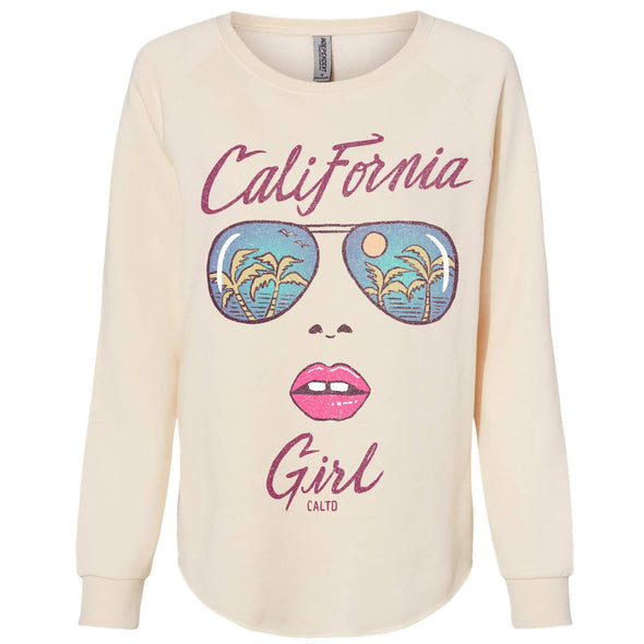 California Girl Glasses Crewneck Sweatshirt-CA LIMITED