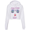 California Girl Glasses Cropped Hoodie-CA LIMITED