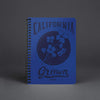 California Grown Circle Blue Spiral Notebook-CA LIMITED