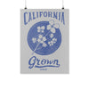 California Grown Circle Grey Poster-CA LIMITED