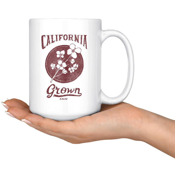 California Grown Circle Red Mug-CA LIMITED