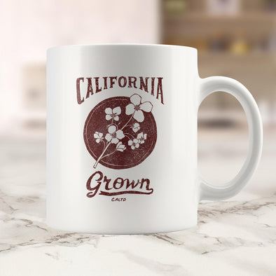 California Grown Circle Red Mug-CA LIMITED