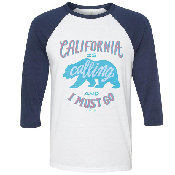 California Is Calling Navy baseball tee-CA LIMITED