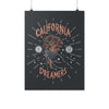 California Is For Dreamers Black Poster-CA LIMITED