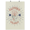 California Is For Dreamers Cream Poster-CA LIMITED